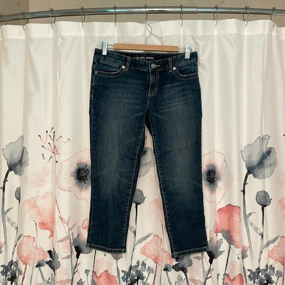 Michael Kors Dark Wash Denim Jean Capris Size 4